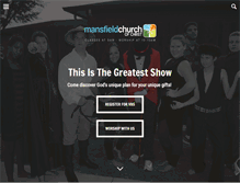 Tablet Screenshot of mansfieldchurch.org